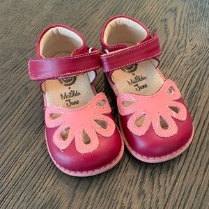 Red livid and Luca Petal Shoes